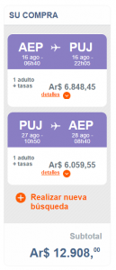 Punta Cana con Gol entre Agosto y Octubre 2017